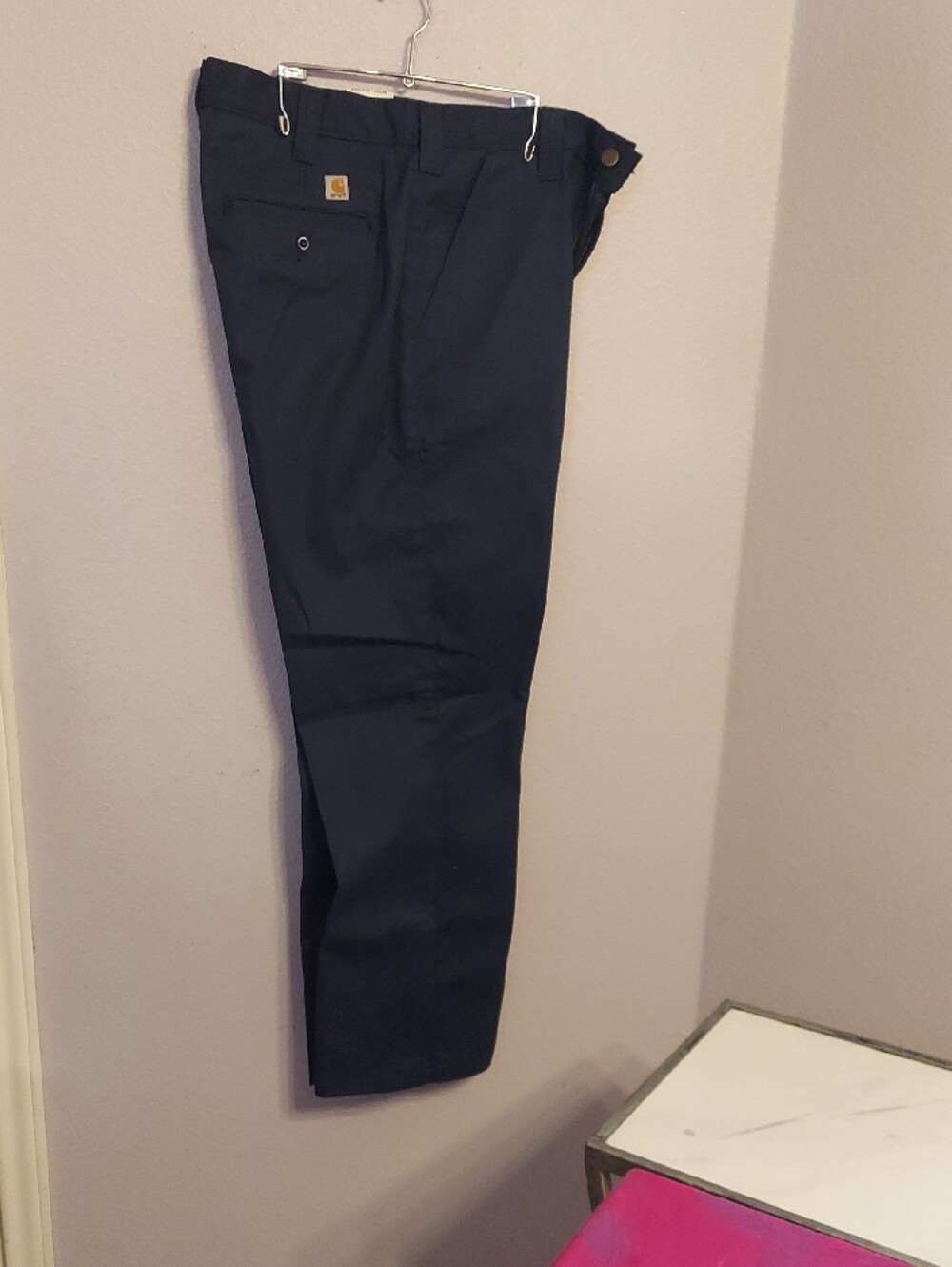 Carhartt Navy Twill Work Wear Pants Sz 32x34 NWT Unisex! - Picture 2 of 6